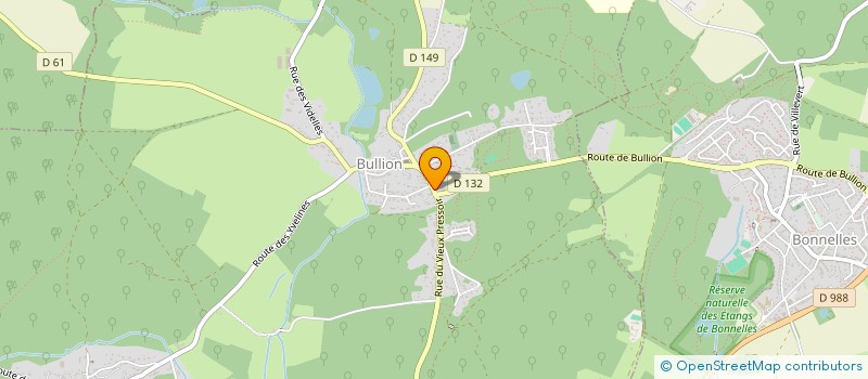 localisation de l'entreprise CONSERVATOIRE DE L'ABEILLE NOIRE D'ILE DE FRANCE  BULLION