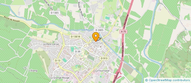 localisation de l'entreprise CONSERVATOIRE DE LA MENUISERIE ET DE L'EBENISTERIE  PEZENAS
