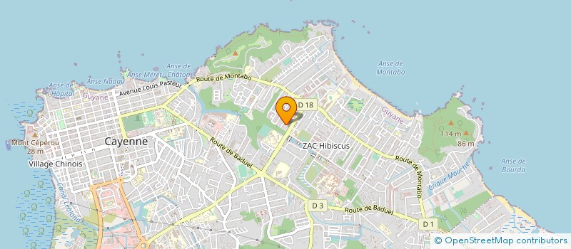 localisation de l'entreprise CONSERVATOIRE DE MUSIQUE DANSE ET THEATRE DE GUYANE  CAYENNE