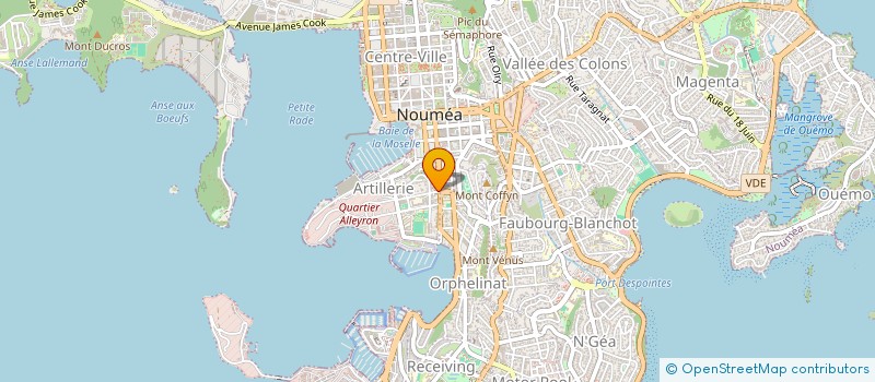 localisation de l'entreprise CONSERVATOIRE DE MUSIQUE DE LA NOUVELLE-CALEDONIE à NOUMEA