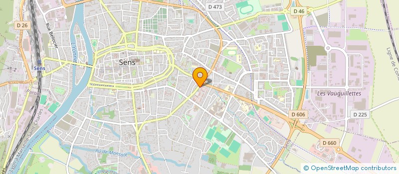 localisation de l'entreprise CONSERVATOIRE DE SENS MUSIQUE ET DANSE à SENS