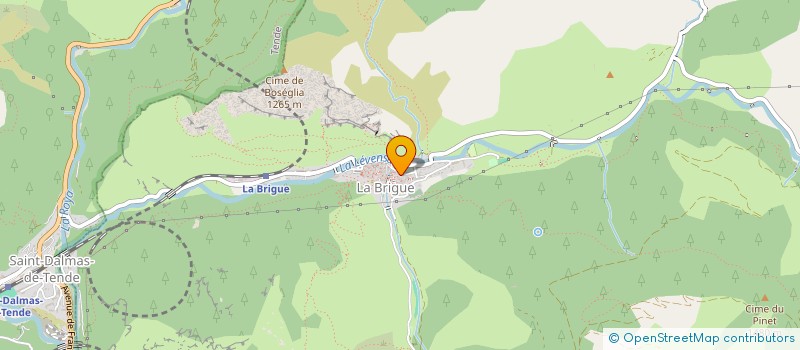 localisation de l'entreprise CONSERVATOIRE DES CEPAGES DE LA ROYA  LA BRIGUE