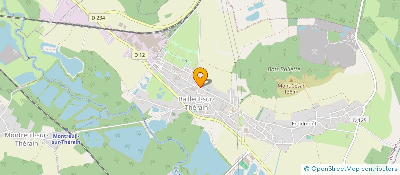 localisation de l'entreprise CONSERVATOIRE DU MT CESAR  BAILLEUL-SUR-THERAIN