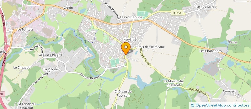localisation de l'entreprise CONSERVATOIRE INTERCOMMUNAL DE MUSIQUE ET DE DANSE EN HAUTE-VIENNE à FEYTIAT