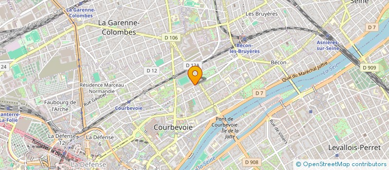 localisation de l'entreprise CONSERVATOIRE MUNICIPAL MUSIQUE à COURBEVOIE