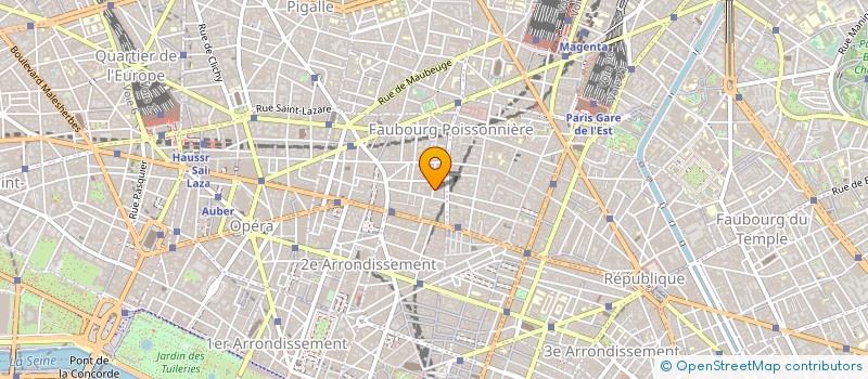 localisation de l'entreprise CONSERVATOIRE NATIONAL SUPERIEUR D'ART DRAMATIQUE à PARIS