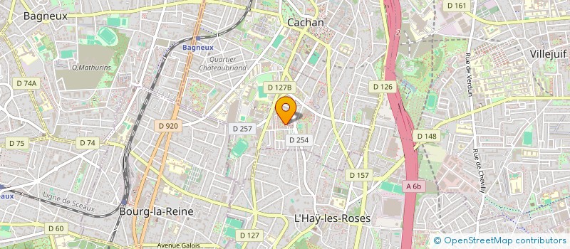 localisation de l'entreprise CONSERVATOIRE POPULAIRE DES ARTS URBAINS à CACHAN