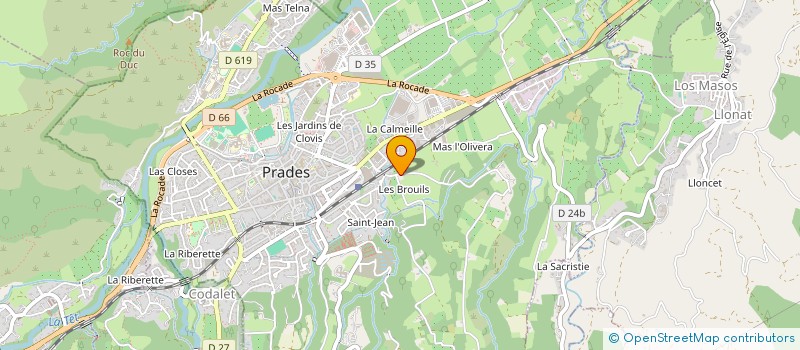 localisation de l'entreprise CONSERVERIE BENEDAN à PRADES