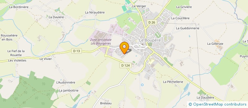 localisation de l'entreprise CONSERVERIE JARDIN D'HIVER à LE BOUPERE
