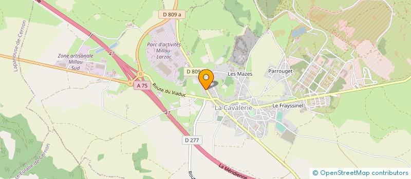 localisation de l'entreprise CONSERVERIE PAPILLON MARMUS à LA CAVALERIE