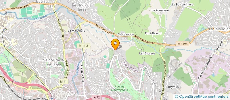 localisation de l'entreprise CONSERVERIE SOLIDAIRE DE MONTREYNAUD- LE BOCAL  SAINT-ETIENNE