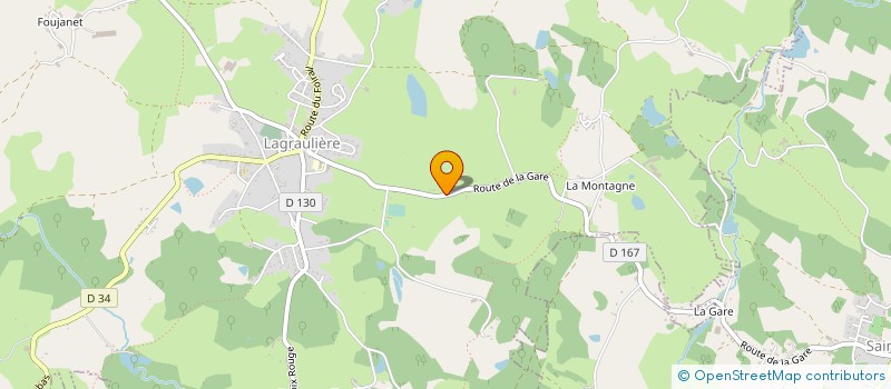 localisation de l'entreprise CONSERVES FINES DU LIMOUSIN à LAGRAULIERE