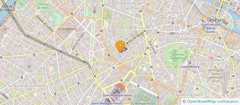 localisation de l'entreprise CONSIGLIO  PARIS 6