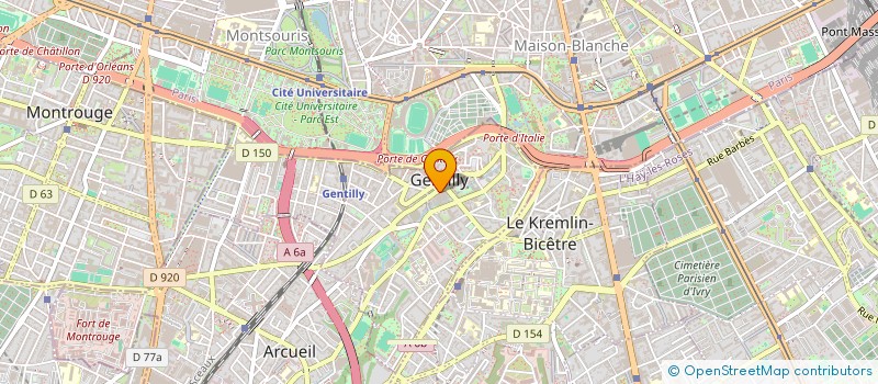 localisation de l'entreprise CONSILIA à GENTILLY
