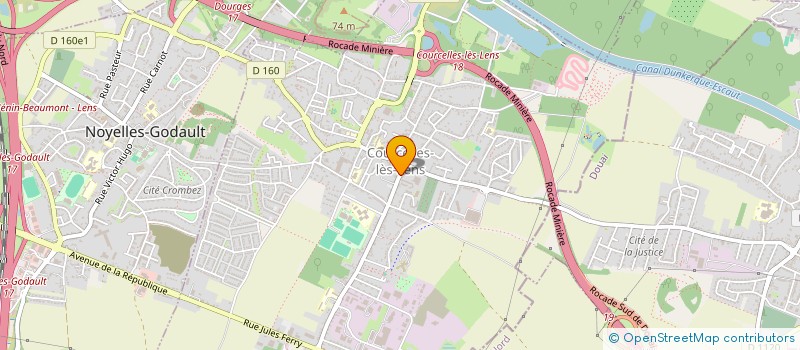 localisation de l'entreprise CONSILIA à COURCELLES-LES-LENS