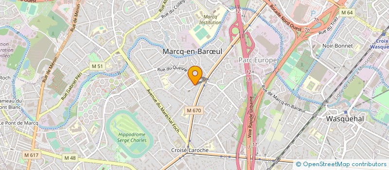 localisation de l'entreprise CONSILIAG à MARCQ-EN-BARŒUL