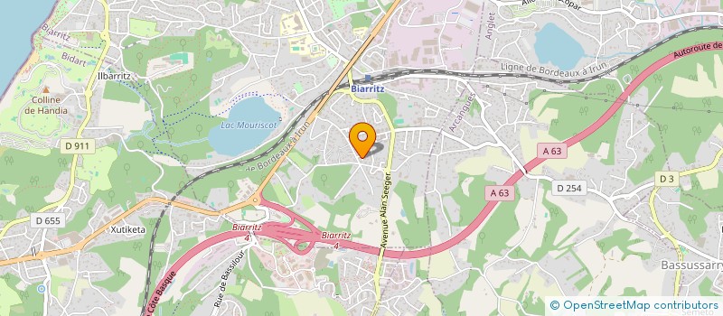 localisation de l'entreprise CONSILIUM à BIARRITZ