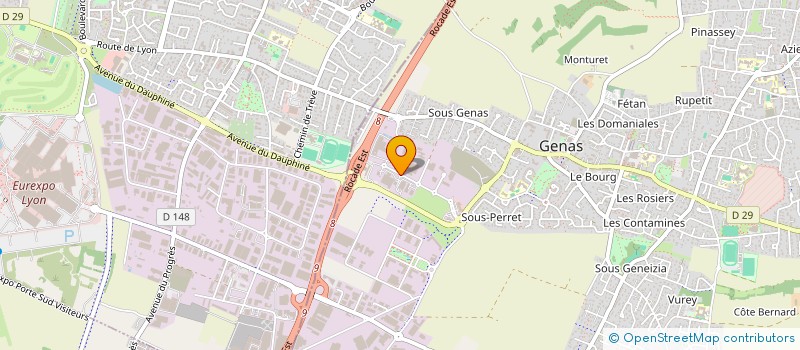 localisation de l'entreprise CONSILIUM à GENAS