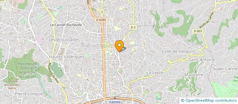 localisation de l'entreprise CONSILIUM à CANNES