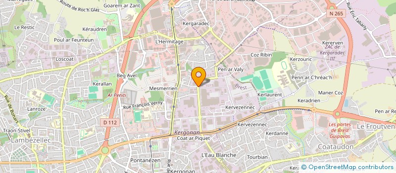 localisation de l'entreprise CONSILIUM à BREST