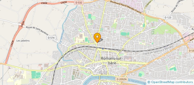 localisation de l'entreprise CONSILIUM2FORMATIONS à ROMANS-SUR-ISERE