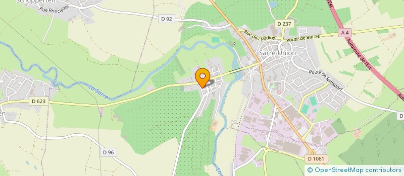 localisation de l'entreprise CONSISTOIRE DE L EGLISE LUTHERIENNE  SARRE-UNION