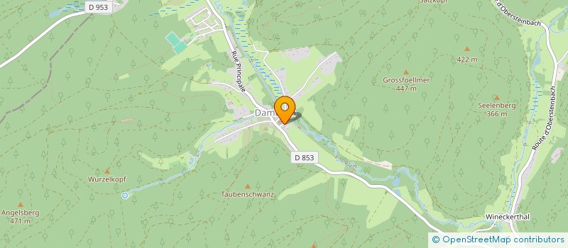 localisation de l'entreprise CONSISTOIRE DE L'EGLISE PROTESTANTE DE LA CONFESSION D'AUGSBOURG D'ALSACE ET DE LORRAINE D'OBERBRONN  OBERBRONN