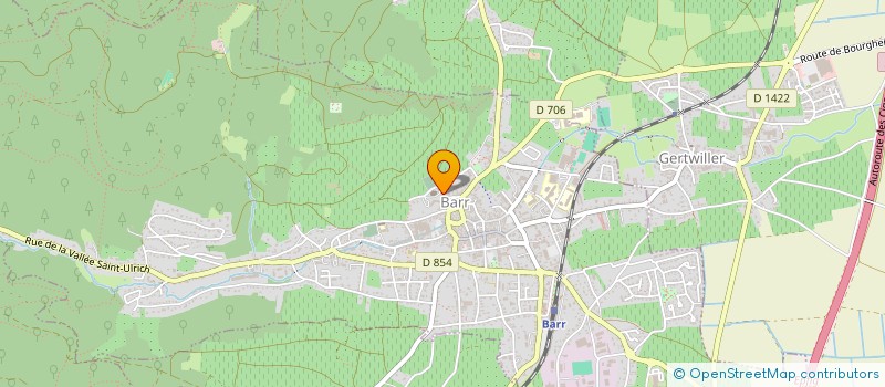 localisation de l'entreprise CONSISTOIRE DE L'EGLISE PROTESTANTE DE LA CONFESSION D'AUGSBOURG D'ALSACE ET DE LORRAINE DE BARR  BARR