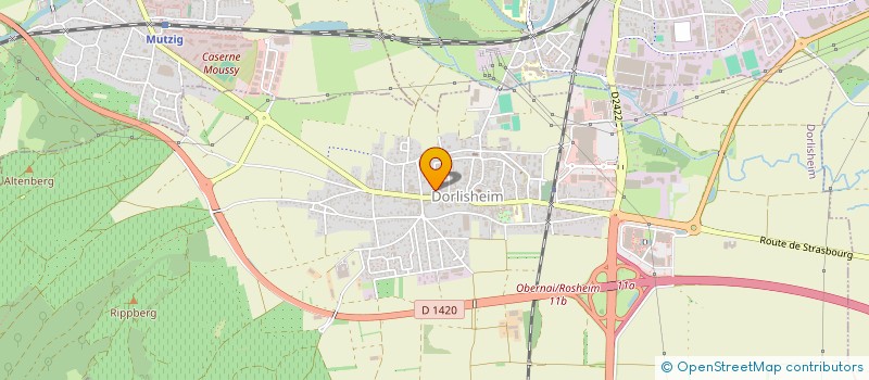 localisation de l'entreprise CONSISTOIRE DE L'EGLISE PROTESTANTE DE LA CONFESSION D'AUGSBOURG D'ALSACE ET DE LORRAINE DE DORLISHEIM  DORLISHEIM