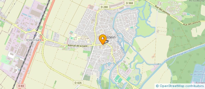 localisation de l'entreprise CONSISTOIRE DE L'EGLISE PROTESTANTE DE LA CONFESSION D'AUGSBOURG D'ALSACE ET DE LORRAINE DE GERSTHEIM  ERSTEIN