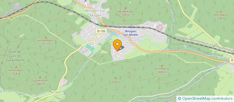 localisation de l'entreprise CONSISTOIRE DE L'EGLISE PROTESTANTE DE LA CONFESSION D'AUGSBOURG D'ALSACE ET DE LORRAINE DE LA PETITE-PIERRE  LOHR