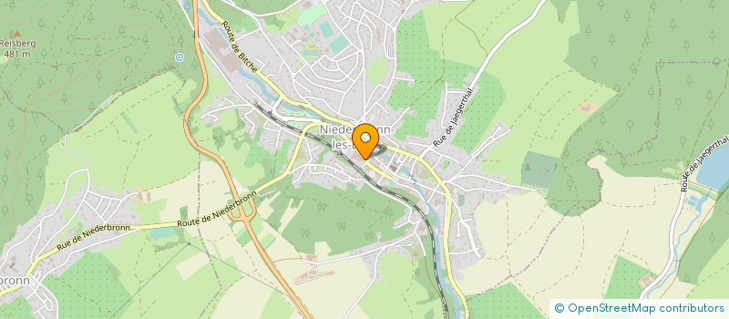 localisation de l'entreprise CONSISTOIRE DE L'EGLISE PROTESTANTE DE LA CONFESSION D'AUGSBOURG D'ALSACE ET DE LORRAINE DE NIEDERBRONN  NIEDERBRONN-LES-BAINS