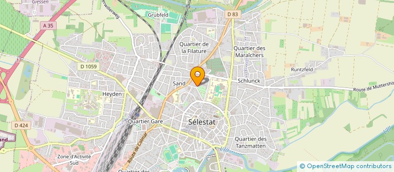 localisation de l'entreprise CONSISTOIRE DE L'EGLISE PROTESTANTE DE LA CONFESSION D'AUGSBOURG D'ALSACE ET DE LORRAINE DE SELESTAT  SELESTAT