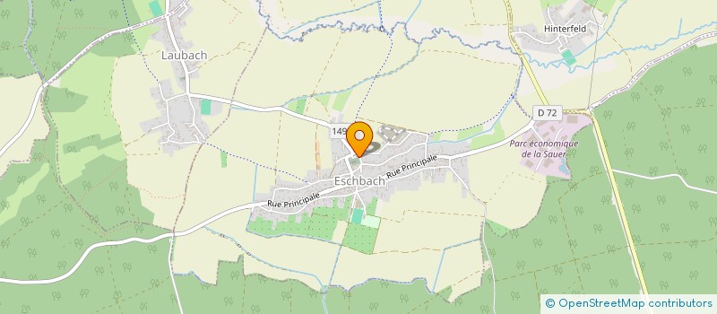 localisation de l'entreprise CONSISTOIRE DE L'EGLISE PROTESTANTE DE LA CONFESSION D'AUGSBOURG D'ALSACE ET DE LORRAINE DE WOERTH  WOERTH