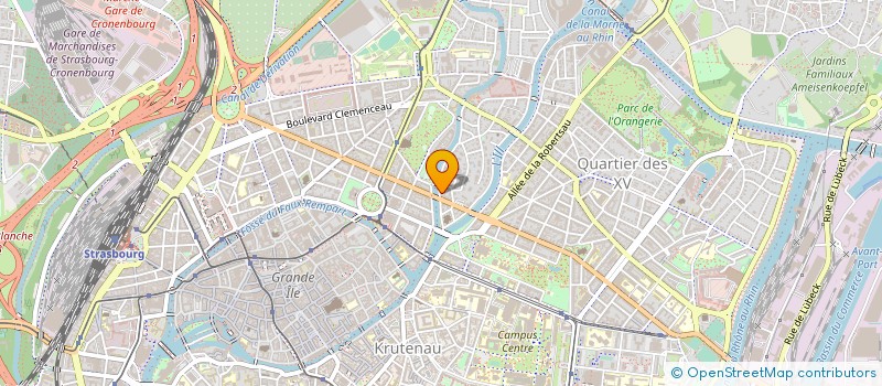 localisation de l'entreprise CONSISTOIRE DE L'EGLISE PROTESTANTE REFORMEE D'ALSACE ET DE LORRAINE DE STRASBOURG à STRASBOURG