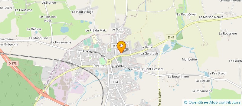 localisation de l'entreprise CONSO-3D.COM à RETIERS