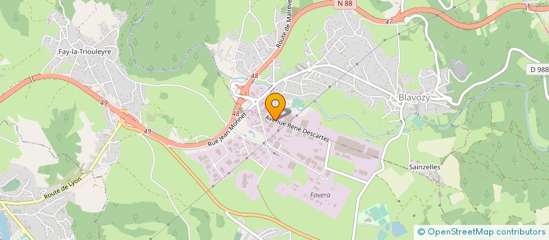 localisation de l'entreprise CONSO-PRO à BLAVOZY