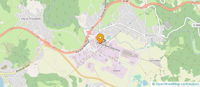 localisation de l'entreprise CONSO PRO NORD ARDECHE  BLAVOZY