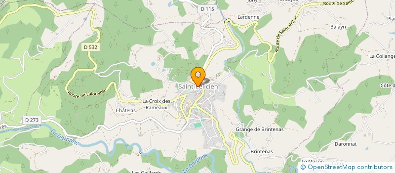 localisation de l'entreprise CONSOEURIE DU CAILLE DOUX DE SAINT FELICIEN  SAINT-FELICIEN