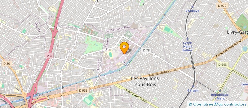 localisation de l'entreprise CONSOLID OUVRA GENIE CIVIL BAT à LES PAVILLONS-SOUS-BOIS