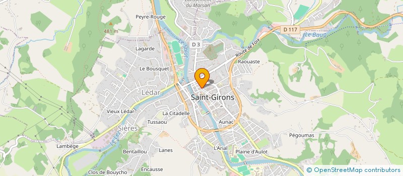 localisation de l'entreprise CONSOM'ACTEUR COUSERANNAIS à SAINT-GIRONS