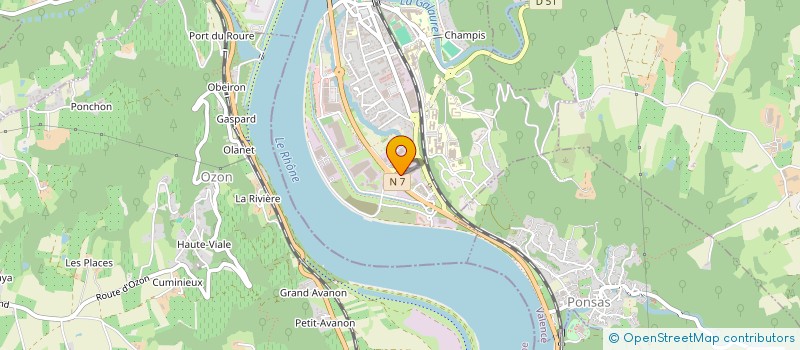 localisation de l'entreprise CONSOM'FUTE 26 à SAINT-VALLIER