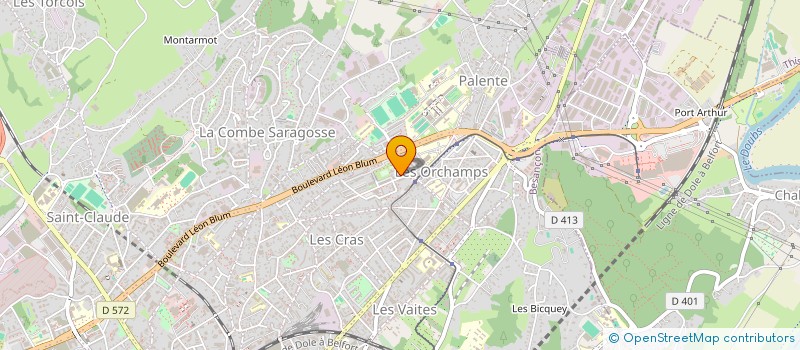 localisation de l'entreprise CONSOM LOGEM CADRE VIE UNION DEPT DOUBS  BESANCON