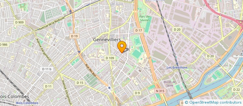 localisation de l'entreprise CONSOMM'ACTEURS à GENNEVILLIERS