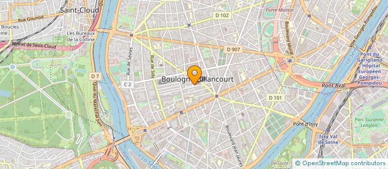 localisation de l'entreprise CONSOMMATEUR 2000 à BOULOGNE-BILLANCOURT