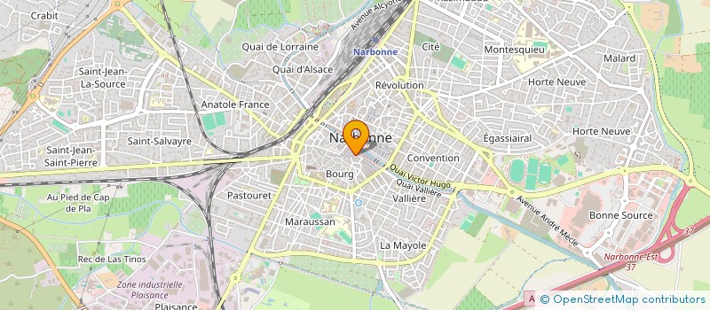 localisation de l'entreprise CONSOMMATION LOGEMENT CADRE DE VIE-UNION DEPARTEMENTALE (CLCV11)  NARBONNE