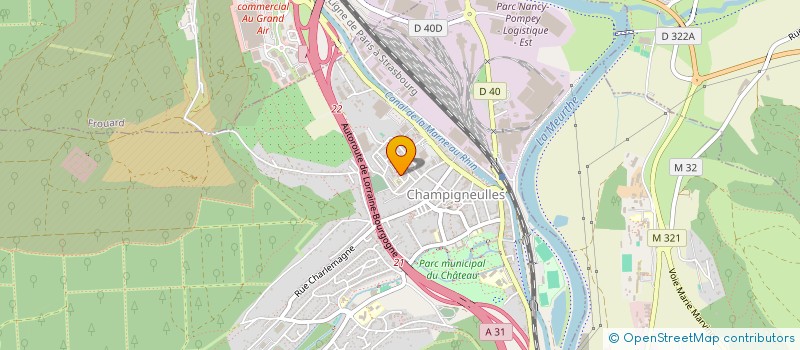 localisation de l'entreprise CONSOMMATION LOGEMENT ET CADRE DE VIE  CHAMPIGNEULLES