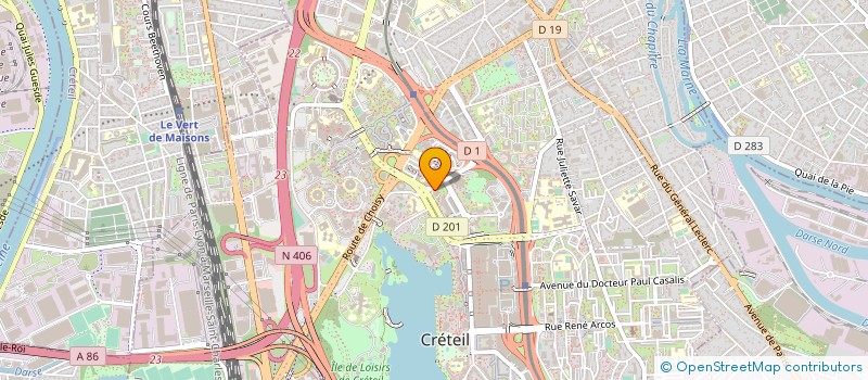 localisation de l'entreprise CONSOMMATION LOGEMENT ET CADRE DE VIE  CRETEIL