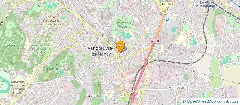 localisation de l'entreprise CONSOMMATION LOGEMENT ET CADRE DE VIE  VANDUVRE-LES-NANCY