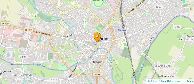 localisation de l'entreprise CONSOMMATION LOGEMENT ET CADRE DE VIE D ALENCON à ALENCON